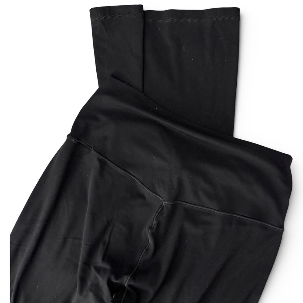 OFFLINE by Aerie Flare Leggings Womens L Large Black Crossover Twist Long - Picture 10 of 12